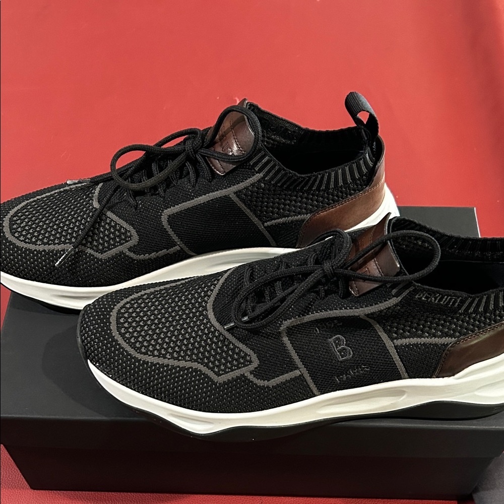 Berluti Shadow Knit Men's Sneakers - Picture 4 of 12